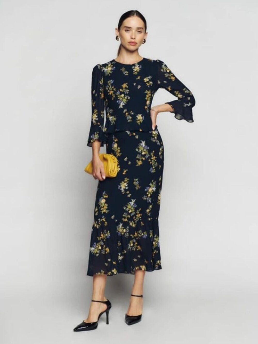 NWOT Reformation Delvina Dress, Vittoria Print, 2
